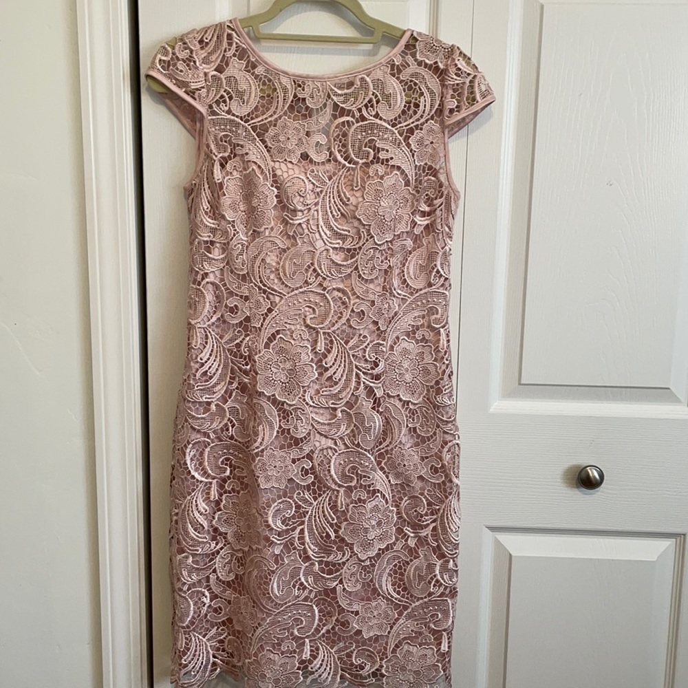 Pink Lace Dress size 6 by Adriana Papell
